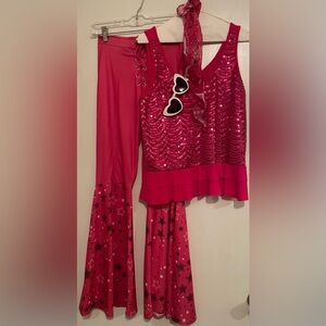 Western Small Barbie bell bottom laceup pantsCharlotte Russe Large Sequin Top